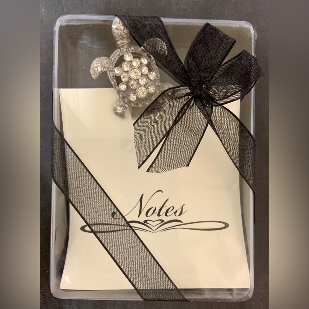 Pewter and Rhinestone Notepads - Picture 3 of 4